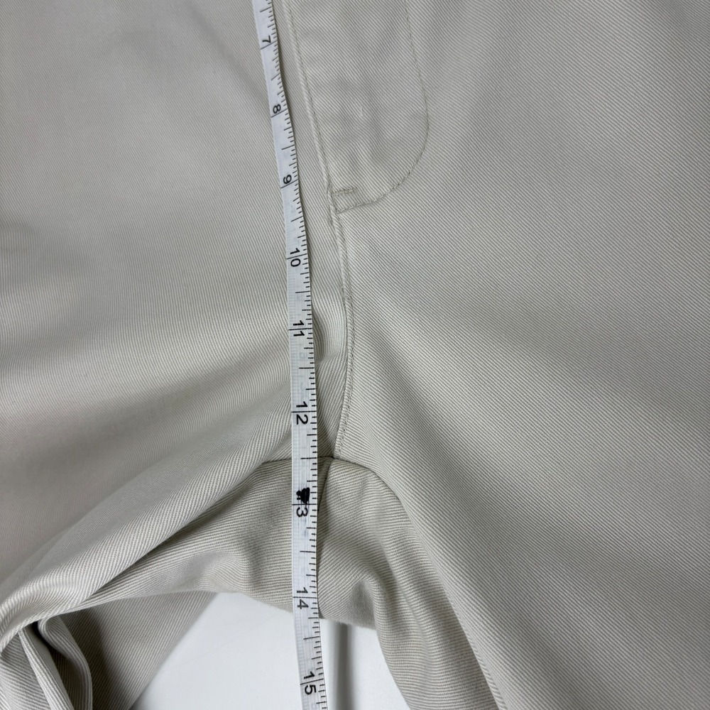 Vintage Polo Ralph Lauren Andrew Pant 36px30 Double Pleated Chino Pants Cream - Picture 12 of 15
